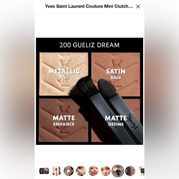 Yves Saint Laurent
Couture Mini Clutch Eyeshadow Palette SHADE 200 - Picture 5 of 5